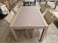 Garden prestige alu uitschuiftafel zurich 152-228cm x 90cm champagne mat - afbeelding 8 van  8