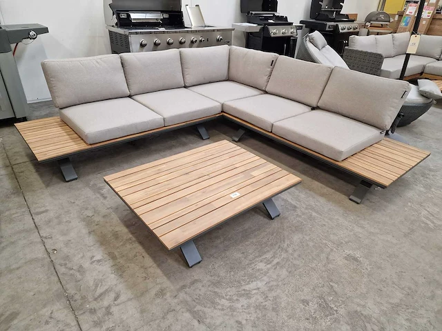 Garden prestige atlanta hoeklounge met alu frame antraciet - afbeelding 1 van  6