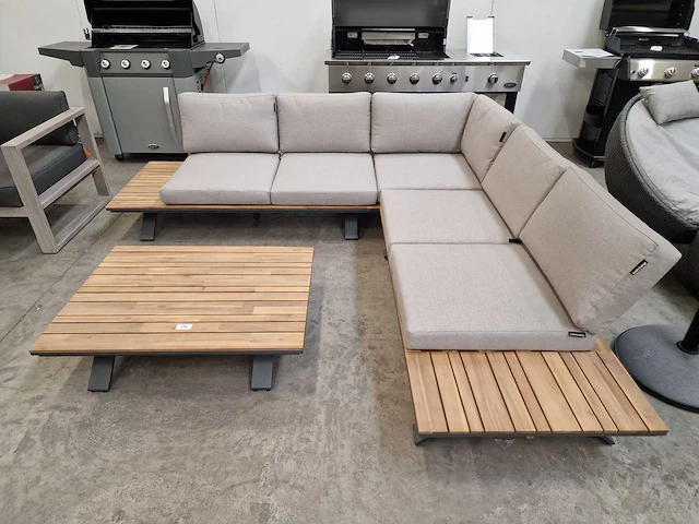 Garden prestige atlanta hoeklounge met alu frame antraciet - afbeelding 2 van  6