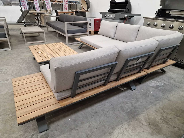 Garden prestige atlanta hoeklounge met alu frame antraciet - afbeelding 3 van  6