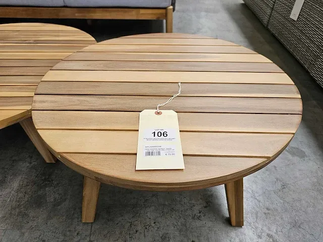 Garden prestige danao salontafel dia 60cm - acacia - afbeelding 2 van  3