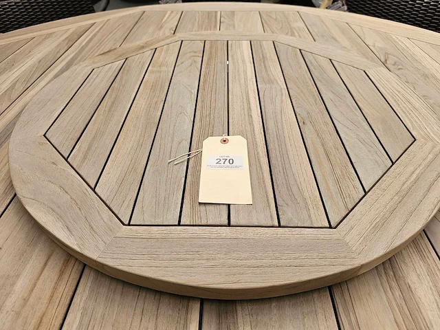 Garden prestige greywash teak draaiplateau dia ##cm - afbeelding 1 van  2