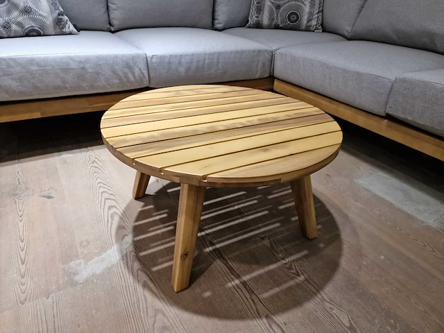 Garden prestige kolbe acacia lounge hoekset rope lichtgrijs - afbeelding 4 van  7