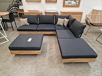 Garden prestige santa cruz acacia lounge hoekset teak look - afbeelding 2 van  5