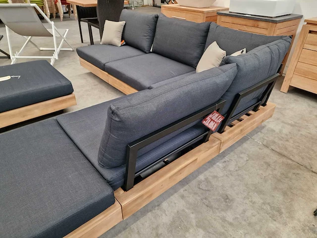 Garden prestige santa cruz acacia lounge hoekset teak look - afbeelding 4 van  5