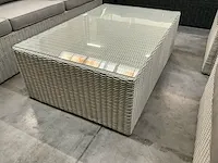 Garden prestige wicker lounge veneto halfrond ivory grey - afbeelding 4 van  4