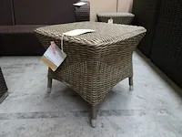 Garden prestige wicker salontafel 50 x 50cm bruin - afbeelding 1 van  4