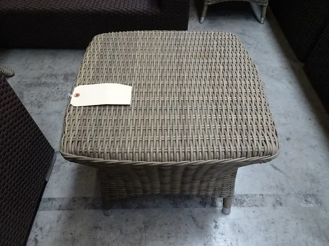 Garden prestige wicker salontafel 50 x 50cm bruin - afbeelding 3 van  4