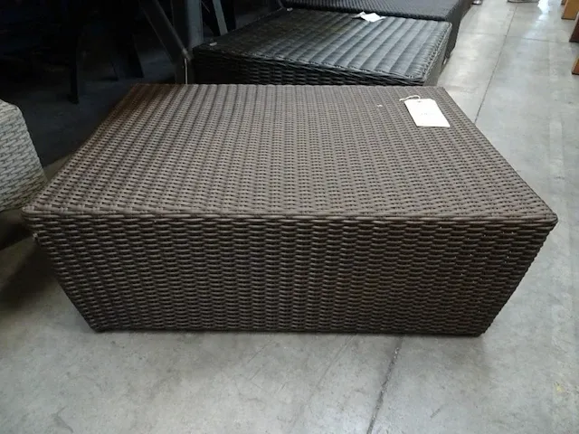 Garden prestige wicker salontafel 85 x 58cm bruin - afbeelding 1 van  2