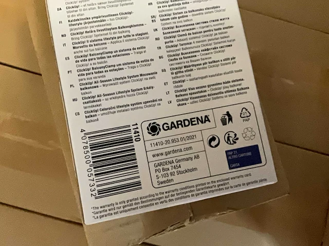 Gardena clickup balkonklem (108x) - afbeelding 7 van  10