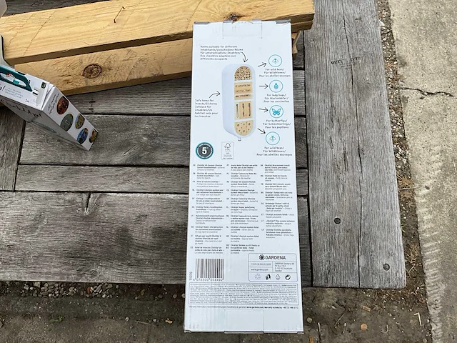 Gardena clickup set insectenhotel met balkon klem (12x) - afbeelding 7 van  10