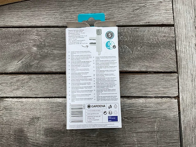 Gardena clickup set insectenhotel met balkon klem (12x) - afbeelding 9 van  10