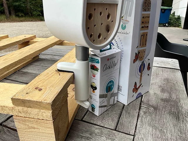 Gardena clickup set insectenhotel met balkon klem (12x) - afbeelding 4 van  10