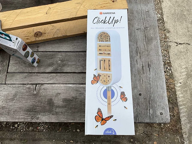 Gardena clickup set insectenhotel met balkon klem (12x) - afbeelding 6 van  10