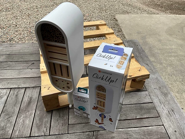 Gardena clickup set insectenhotel met balkon klem (24x) - afbeelding 3 van  10