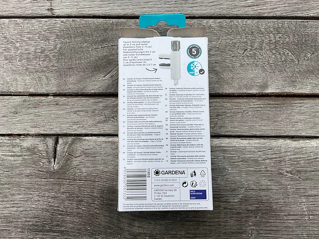 Gardena clickup set plantenbak met balkon klem (12x) - afbeelding 8 van  8