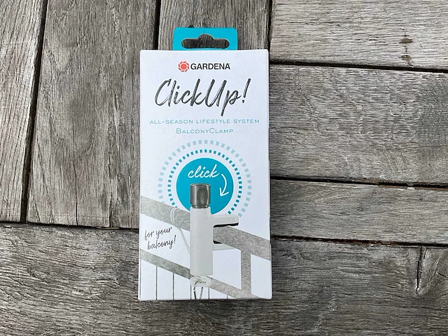 Gardena clickup set regenmeter met balkon klem (24x) - afbeelding 8 van  9