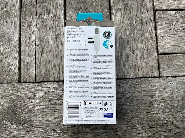 Gardena clickup set solarlamp met balkon klem (12x) - afbeelding 8 van  8