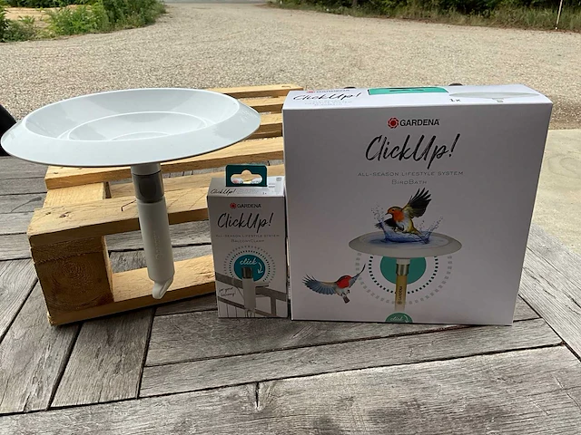 Gardena clickup set vogelbad met balkon klem (24x) - afbeelding 1 van  8