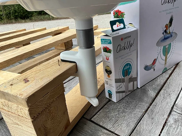 Gardena clickup set vogelbad met balkon klem (24x) - afbeelding 3 van  8