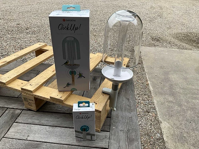 Gardena clickup set vogelvoederhuis met balkon klem (12x) - afbeelding 1 van  9
