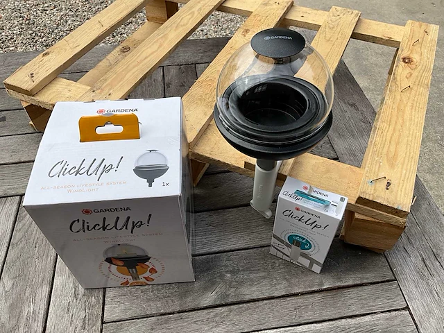 Gardena clickup set windlicht met balkon klem (12x) - afbeelding 1 van  8