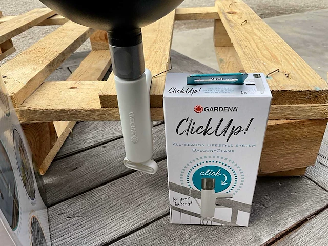 Gardena clickup set windlicht met balkon klem (12x) - afbeelding 3 van  8