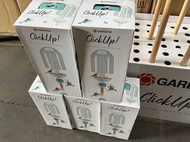 Gardena clickup vogel voeder station met steel in display - afbeelding 4 van  7