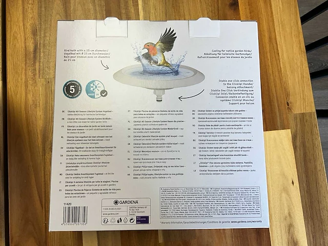 Gardena clickup vogelbad (12x) - afbeelding 5 van  5