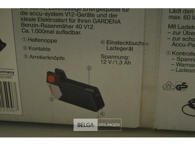 Gardena v12 set laadstation - afbeelding 3 van  4
