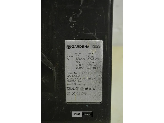Gardena waterpomp 1000e - afbeelding 3 van  6