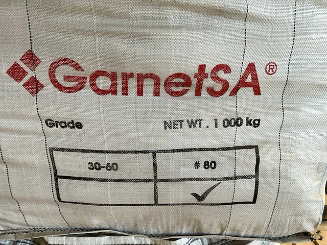 Garnet 80mesh zakken straalmiddel - afbeelding 3 van  3