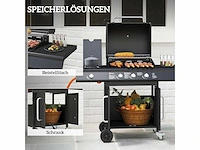 Gasbarbecue 12,2 kw 3 + 1 branders rvs - afbeelding 5 van  16