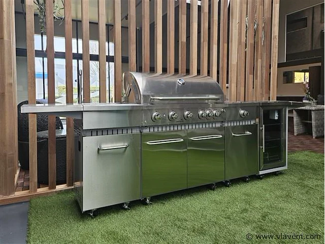 Gasbarbecue buitenkeuken - 6 branders - afbeelding 1 van  10