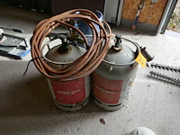 Gasbrander met gasflessen - afbeelding 4 van  4