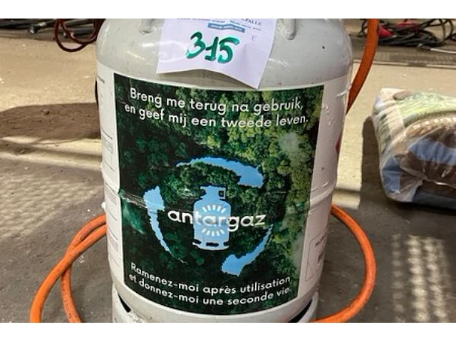Gasfles + brander - afbeelding 2 van  4