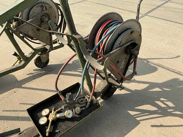 Gasflessenkar met lasdarm op haspel (2x) - afbeelding 6 van  7
