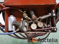 Gasflessenwagen oranje volle banden met toorts - afbeelding 3 van  6