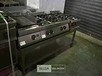 Gasfornuis met 6 bekken en grill - afbeelding 1 van  3