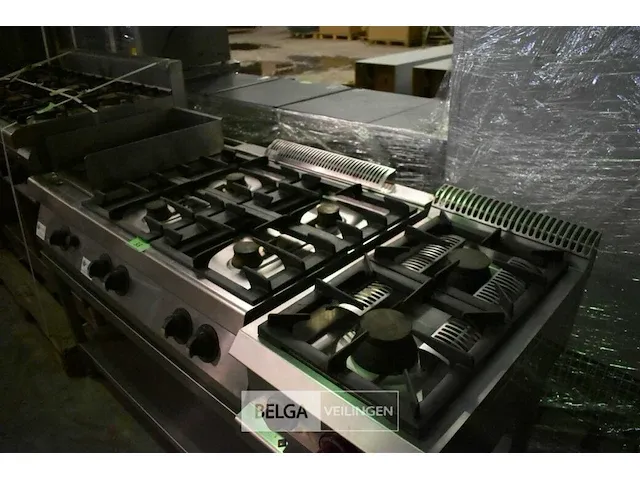 Gasfornuis met 6 bekken en grill - afbeelding 2 van  3