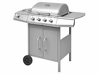Gasgrill 4 + 1 kookzone zilver - afbeelding 4 van  10