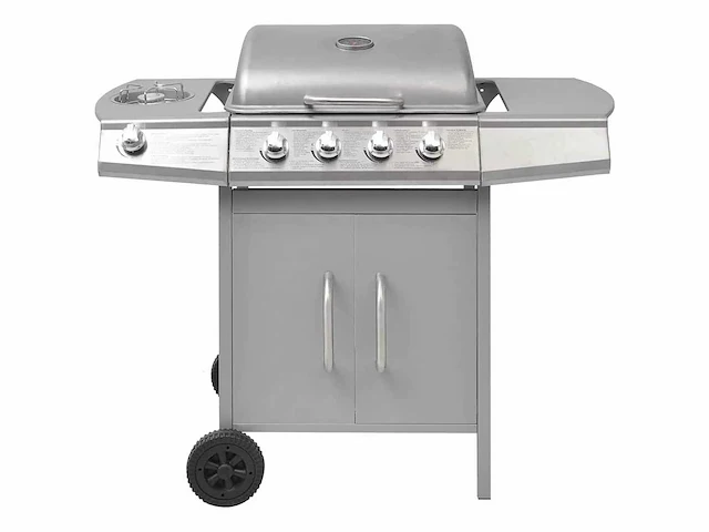 Gasgrill 4 + 1 kookzone zilver - afbeelding 5 van  10