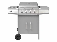 Gasgrill 4 + 1 kookzone zilver - afbeelding 5 van  10