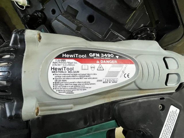 Gasnagelpistool hewitool gfn 3490 - afbeelding 5 van  6