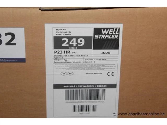 Gasradiator well straler, p23 hr - afbeelding 2 van  2