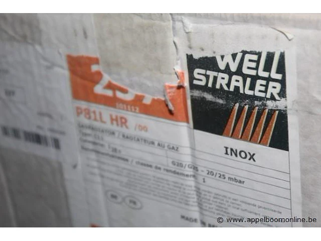 Gasradiator well straler, p81l hr - afbeelding 2 van  2