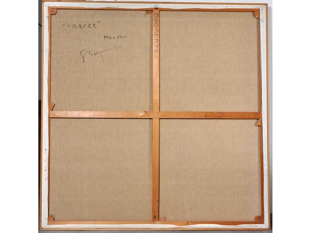 Gaston bogaerts - traces - olie op doek - 150x150 cm - afbeelding 5 van  14