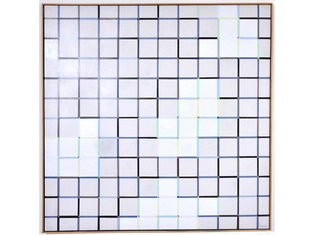 Gaston bogaerts - traces - olie op doek - 150x150 cm - afbeelding 1 van  14