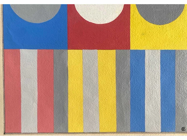Gaston bogaerts (1921-2022) - lot van 4 - acryl op papier - afbeelding 3 van  22