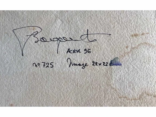 Gaston bogaerts (1921-2022) - lot van 4 - acryl op papier - afbeelding 4 van  22